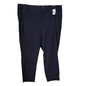 Lane Bryant The 4 Season Ankle Pants Mid  Rise Blue Womens Plus Size 24 NWT